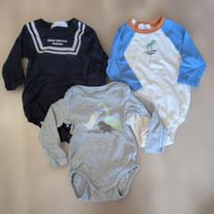 【むー様専用】gap H&M バースデイ ベビー ロンパース 4枚セットのサムネイル