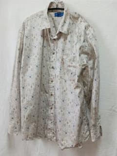 TOWNCRAFT タウンクラフト 総柄シャツ 長袖 紋章 盾 コットン XLのサムネイル