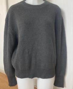 ZARA リブニット セーター グレー Mのサムネイル