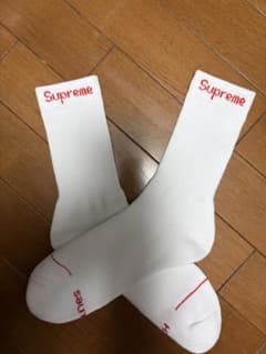 Supreme ソックス ホワイト レッドロゴのサムネイル