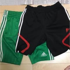 マー様 adidas 緑ハーフパンツのみのサムネイル