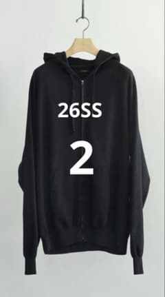 COMOLI コモリ 26SS LWコットン裏毛 ジップパーカ サイズ2 - メルカリ