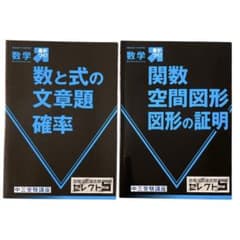 進研ゼミ中学講座 数学 合格への過去問 セレクト5 (ファイブ) 2冊セットのサムネイル
