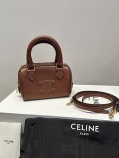 CELINE トリオンフ ミニボストンバッグ ブラウンのサムネイル