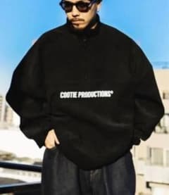 COOTIE Polyester Velour Half Zip L/S Teeのサムネイル
