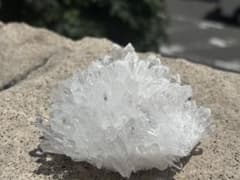 強力浄化】希少！虹入り⭐菊花水晶クラスター N194 - メルカリ