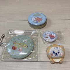 BT21 상품 세트 RJ 타타 클리어 케이스 들어간 캔 미러 등