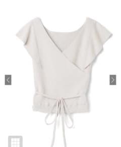 GRL カシュクールラッフルニットトップスのサムネイル