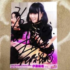 プロレス大好き様専用！！！LinQ 伊藤麻希 サイン入り生写真のサムネイル
