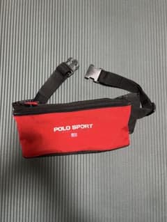 POLO SPORT 90s デッドストック　ポロスポーツ　ボディバッグ　レッド