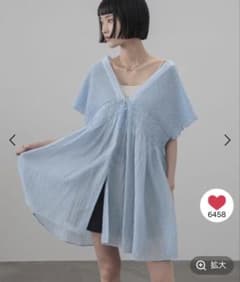 週末限定 お値下げ 新品 シャーリングチュニックフレンチスリーブ 