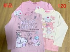 【新品】ハローキティ2枚、マイメロディ1枚　120 カットソーのサムネイル