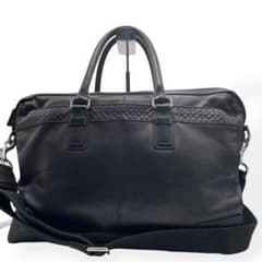 良品 COACH コーチ F70454 レザー 2wayビジネスバッグ ブラック - メルカリ