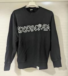 UNIQLO Keith Haring キースヘリング スウェット ブラックのサムネイル