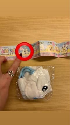 んぽちゃむ おかおの巾着ポーチ ガチャガチャ　A んぽちゃむのサムネイル