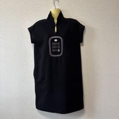 ピッコーネ ブラック 半袖 スタンドカラー チュニック | Mercari