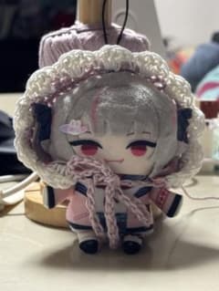 ボンネット ピンク ヘッドドレス にじぱぺ 着せ替え ハンドメイドのサムネイル