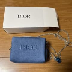 Dior デニムブルー ポーチ チェーン付き ノベルティ 新品 - メルカリ