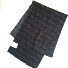 新品タグ付カルバンクライン マフラー バレンタイン 黒 ロゴ - メルカリ