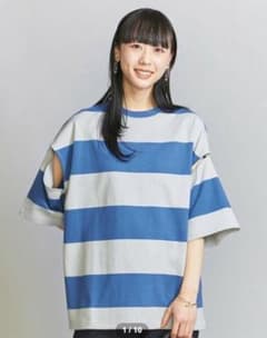 【新品激安】PHEENY HEAVY WEIGHT SLIT ボーダー 半袖のサムネイル