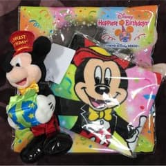 ディズニーリゾート☆バースデータオル、ぬいぐるみバッジセット☆のサムネイル