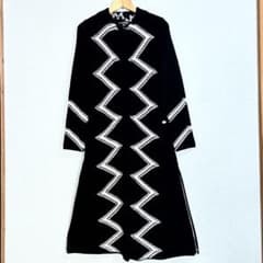 シャネル ロングコート ココマーク カシミヤ ブラック サイズ34 