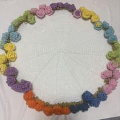 カラフルハンドメイド かぎ針編み カラフル花束ブーケのサムネイル