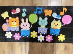 壁面飾り　３月４月　春　卒園入園　汽車のサムネイル