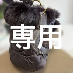 ブラック ファー付きハンドバッグのサムネイル