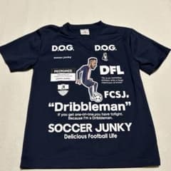サッカージャンキー　サッカープラシャツ Sサイズ ネイビーのサムネイル