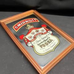 〇Nb左1043 SMIRNOFF ヴィンテージ パブミラー スミノフ - メルカリ