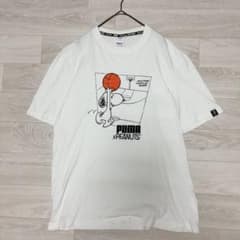 PUMA×PEANUTSプーマ×ピーナッツ コラボTシャツ スヌーピー M - メルカリ