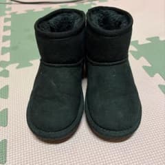 キッズ ムートンブーツ ブラック 17cm - 4
