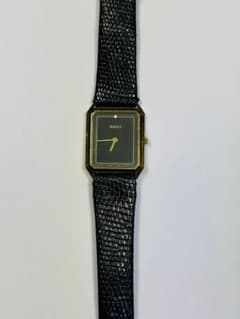 RADO クォーツ 腕時計 ブラック文字盤 ゴールドケース - メルカリ