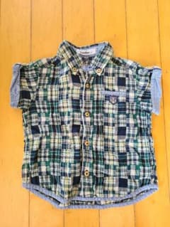 familiar チェック柄 半袖シャツ 110cmのサムネイル