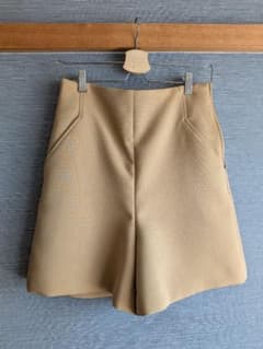 レディース キュロット ベージュ 無地のサムネイル
