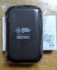 SEIKO　WBC2026 ノベルティ　モバイルアクセサリーケース　黒のサムネイル