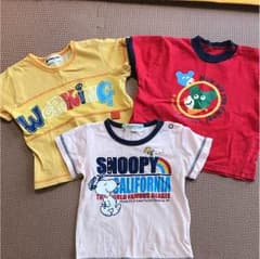 90サイズ スヌーピー他トップス3点セットのサムネイル
