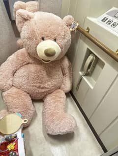 大きいピンク色のクマのぬいぐるみ(直接渡し限定　埼玉県草加市)のサムネイル