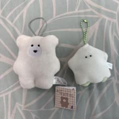 ほっこりモコモカ ぬいぐるみマスコット 2種セットのサムネイル