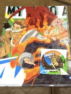 エンデヴァー ホークス ヒロアカ 缶バッジ クリアファイル ファミマ