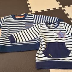 ボーダー トレーナー 2枚セット 80cmのサムネイル