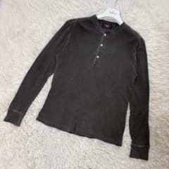 希少 グランメゾン キムタク着用 RRL サーマルヘンリーネックシャツ M