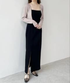 COCODEAL ビジュークロップドニットカーディガンのサムネイル