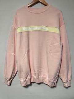 thisisneverthat ピンク スウェット　Ｌ　ネバザ