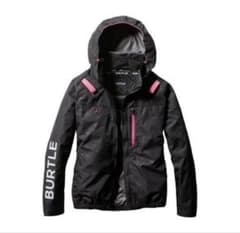 L】BURTLE バートル 空調服 長袖 カモフラブラック ピンクAC2061