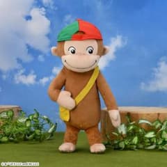 おさるのジョージLぬいぐるみ春のおでかけポスター