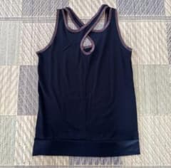 Crossback black tank top