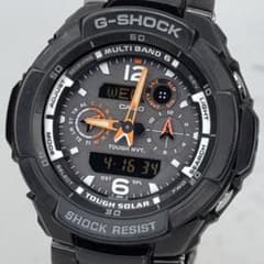 Good Condition G-SHOCK GW-3500BD Radio Wave Solar Metal Band Black
