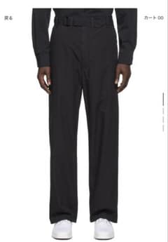LEMAIRE 22SS ルーズパンツ BLACK 44 ルメール - メルカリ